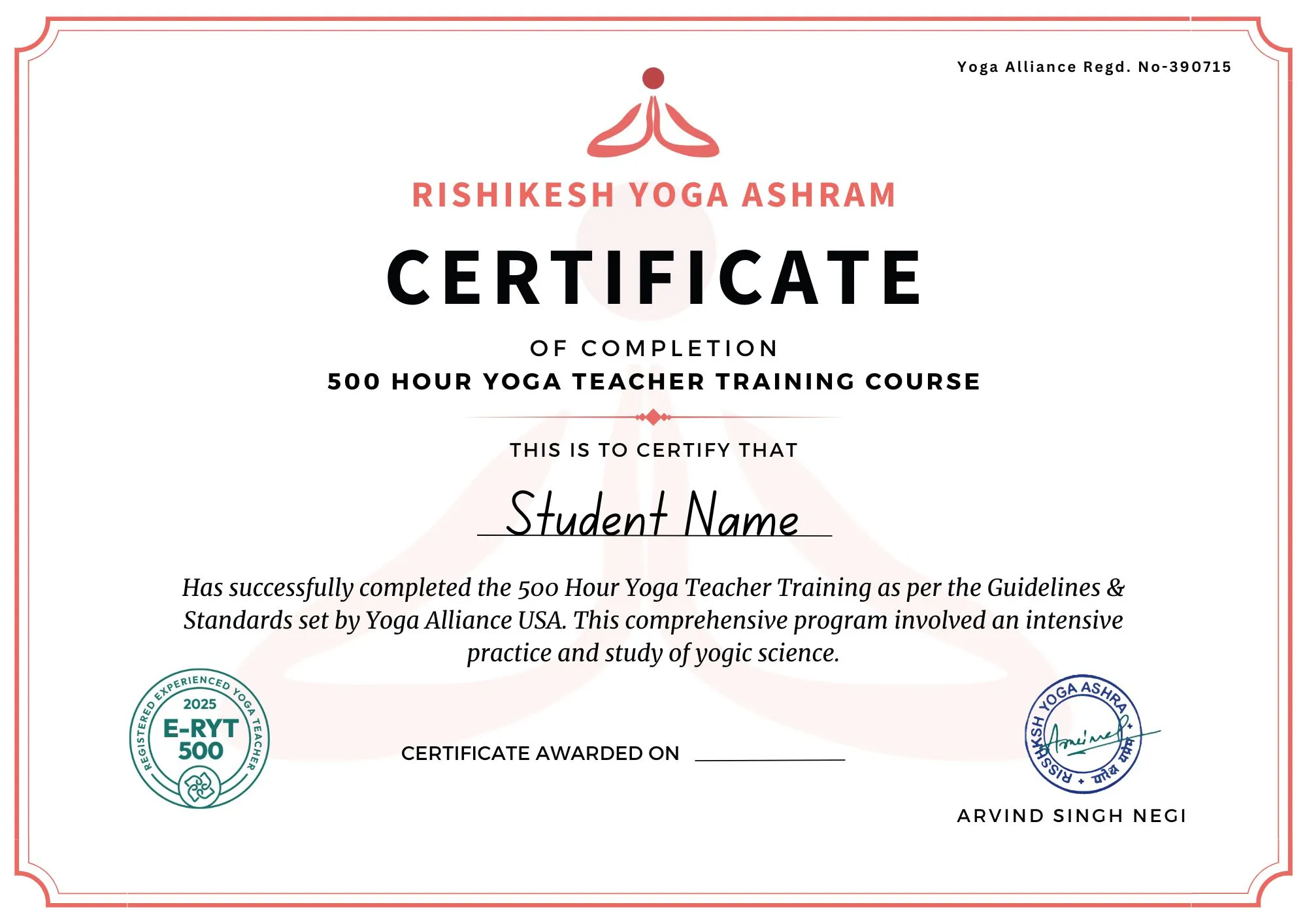 Yoga Alliance RYS 200